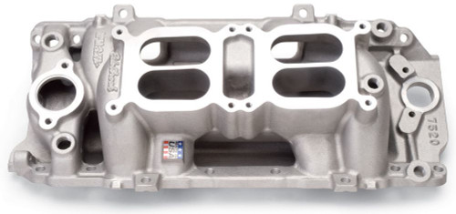Intake Manifold - RPM Air-Gap - Square Bore - Dual Quad - Oval Port - Aluminum - Natural - Big Block Chevy - Each