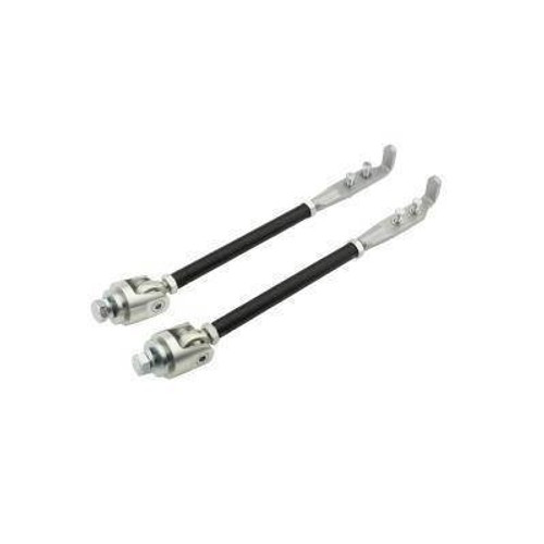 Strut Rod - Adjustable - Steel - Black Powder Coat - Ford Mustang 1964-66 - Pair
