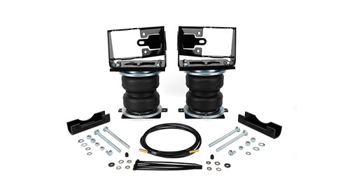 Air Spring Kit - Loadlifter 5000 - Bags / Brackets / Lines - 5000 lb Capacity - Black Powder Coat Brackets - Rear - Toyota Fullsize Truck 2022-23 - Kit