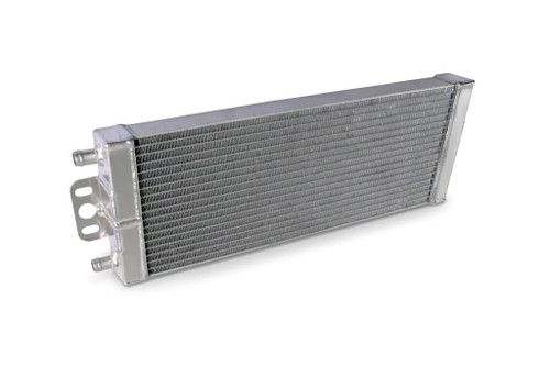 Radiator - Auxiliary - 20 in W x 7 in H x 2.25 in D - Dual Pass - Driver Side Inlet - Driver Side Outlet - Aluminum - Natural - Chevy Corvette 2014-19 - Each