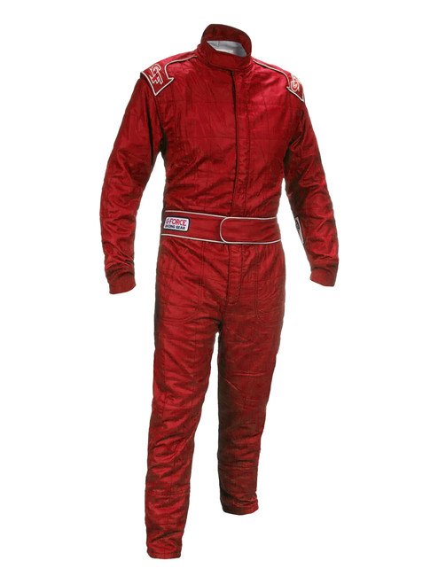 Driving Suit - G-Limit - 1-Piece - SFI 3.2A/5 - Multiple Layer - Fire Retardant Cotton / Nomex - Red - X-Large - Each