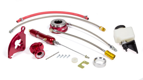 Throwout Bearing Kit - Hydraulic - Bolt-On - Braided Stainless Lines - 5/8 in Master Cylinder - Ford Mustang 1996-2004 - Kit