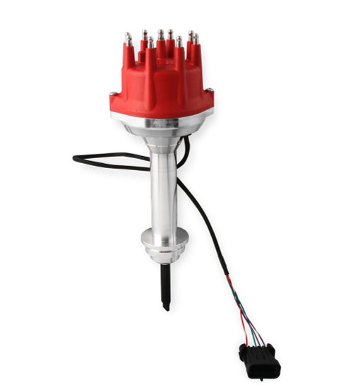 Distributor - Pro Billet Dual Sync EFI - Magnetic Pickup - Electronic Advance - HEI Style Terminal - Red - Mopar RB-Series / 426 Hemi - Each