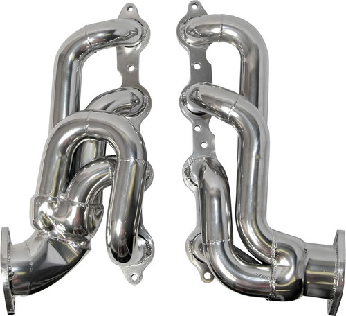 Headers - Tuned Length Shorty - 1-3/4 in Primary - Stock Collector Flange - Steel - Metallic Ceramic - GM LS-Series - Chevy Camaro 2010-14 - Pair