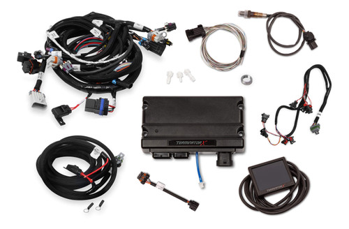 Engine Control Module - Terminator X - 3.5 in Touchscreen - Wiring Harness - O2 Sensor - 58x Reluctor Wheel - GM LS-Series - Kit