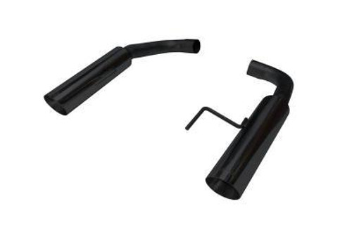 Exhaust System - Pype Bomb - Axle-Back - 2-1/2 in Diameter - 4 in Tips - Stainless - Black Powder Coat - Ford Mustang 2024 - Kit