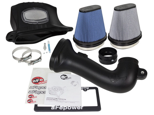 Air Induction System - Momentum - Reusable Oiled / Dry Filters - Plastic - Black - Z06 - Chevy Corvette 2015 - Kit
