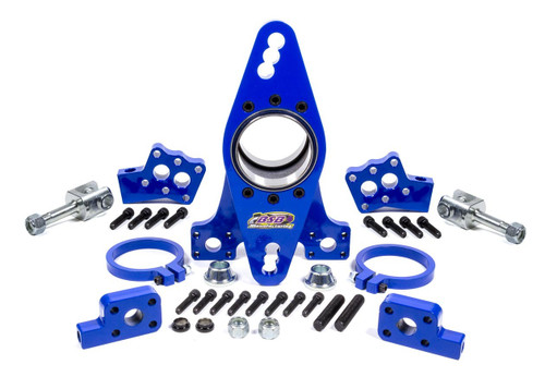 Birdcage - XD Series - Driver Side - 3.000 in ID Bearing - Double Bearing - Axle Clamps / Shock Mounts - Steel - Blue Powder Coat - Universal - Kit