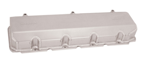 Valve Cover - Short - 3 in Height - Billet Rail - Fabricated Aluminum - Natural - Big Block Chevy - Pair