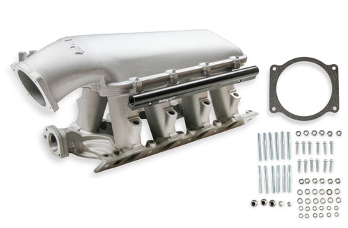 Intake Manifold - Hi-Ram EFI - 95 mm LS Throttle Body Flange - Multi Port - Aluminum - Natural - Small Block Ford - Kit