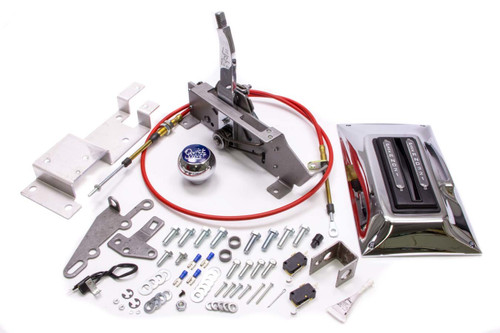 Shifter - Quicksilver Console Shifter - Automatic - Console Mount - Forward Pattern - 5 ft Cable - Hardware Included - GM F-Body 1968-69 - Kit