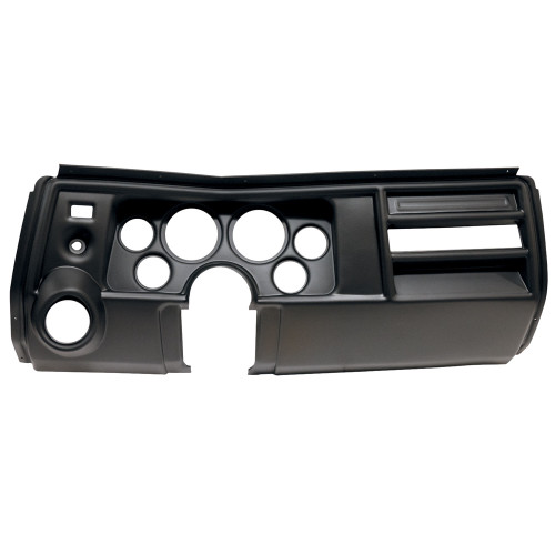 Dash Panel - Direct-Fit - Four 2-1/16 in Holes - Two 3-3/8 in Holes - Plastic - Black - With Vents - GM A-Body 1969 - Each