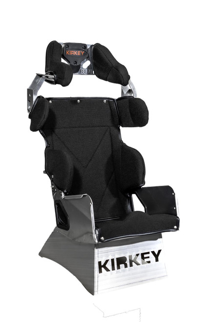 Seat - 80 Series Containment - Full Containment - Adjustable Height - 18.5 in Wide - 20 Degree Layback - Cover Included - Aluminum - Natural - Kit