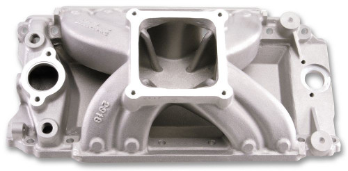 Intake Manifold - Super Victor BBC - Dominator Flange - Single Plane - Rectangle Port - Aluminum - Natural - Big Block Chevy - Each