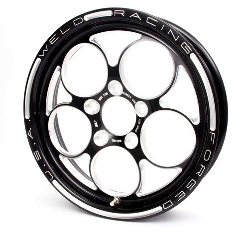 Wheel - Magnum 1-Piece - 15 x 3.5 in - 2.250 in Backspace - 5 x 4.50 in Bolt Pattern - Aluminum - Black Anodized - Each