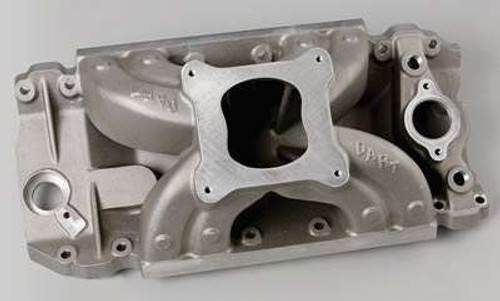 Intake Manifold - Square Bore - Single Plane - Rectangle Port - Aluminum - Natural - Tall Deck - Big Block Chevy - Each