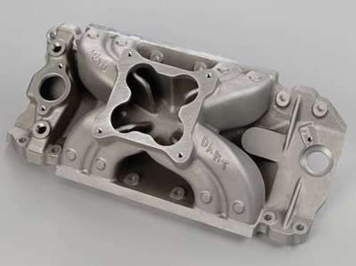 Intake Manifold - Dominator Flange - Single Plane - Rectangle Port - Aluminum - Natural - Tall Deck - Big Block Chevy - Each