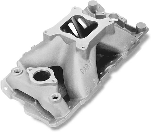 Intake Manifold - Race Series - Square Bore - Single Plane - Aluminum - Natural - 18/16/15Degree Head - Small Block Chevy - Each
