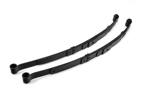Leaf Spring - 2 in Lowering - Multi-Leaf - Steel - Black Paint - Rear - GM F-Body 1970-81 - Pair