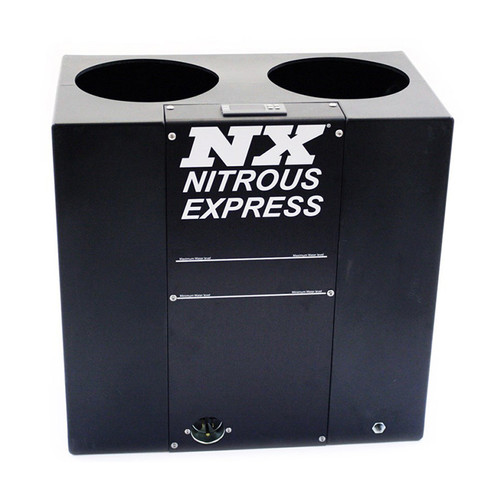 Nitrous Oxide Bottle Heater - Bath Style - Dual Bottle - Automatic - Thermostatically Controlled - Plastic - Black - 10 lb / 12 lb / 15 lb Bottles - Kit