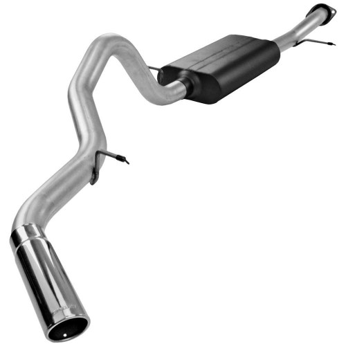 Exhaust System - Force II - Cat-Back - 3 in Diameter - Single Side Exit - 3-1/2 in Polished Tip - Steel - Aluminized - GM Fullsize SUV 2000-06 - Kit