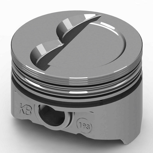 Piston - KB Series - Hypereutectic - 4.030 in Bore - 5/64 x 5/64 x 3/16 in Ring Grooves - Minus 12.00 cc - Small Block Chevy - Set of 8