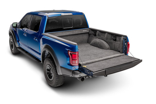 Bed Mat - BedRug Bed Liner - Padded - Hook and Loop Attachment - Sides / Tailgate Included - Composite - Black - No Liner - 6 ft 7 in Bed - Ford Fullsize Truck 2015-19 - Kit