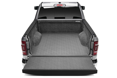 Bed Mat - Impact - Hook and Loop Fastener - Sides / Tailgate Included - Plastic - Gray - 6 ft 4 in Bed - Dodge Ram Fullsize Truck 2019-21 - Kit