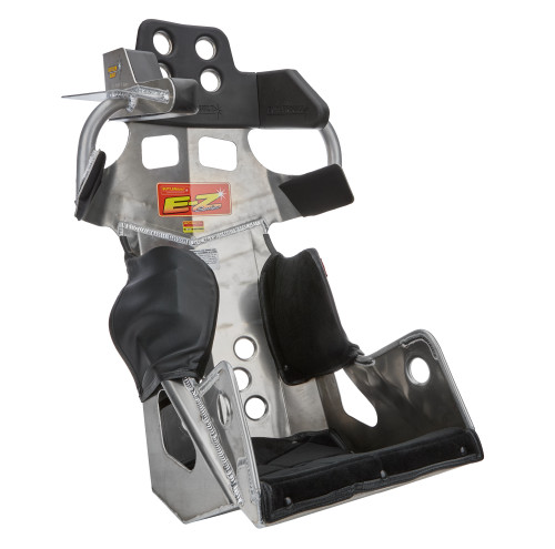 Seat and Cover - E-Z II Series Sprint - 14-1/2 in Wide - 10 Degree Layback - Black Velour Cover Included - Aluminum - Natural - Kit
