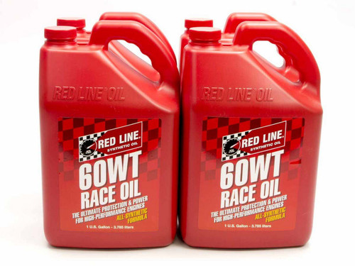 Motor Oil - 60WT Race Oil - High Zinc - 20W60 - Synthetic - 1 gal Jug - Set of 4