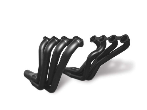 Headers - Swap Long Tube - 2-1/8 in Primary - 3-1/2 in Collector - Stainless - Black - Big Block Chevy - Ford Mustang 1979-2004 - Pair