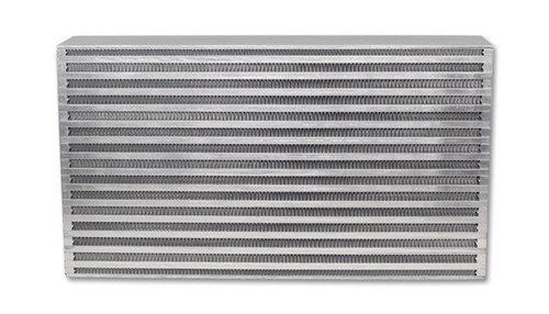 Intercooler Core - Horizontal Flow - 18 x 6 x 12 in Tall - Aluminum - Natural - Each