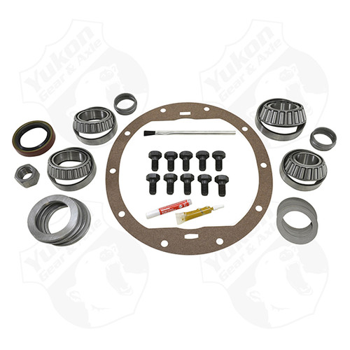 Differential Installation Kit - Master Overhaul - Bearings / Crush Sleeve / Gaskets / Hardware / Seals / Shims - Aftermarket - 8.5 in - GM 10-Bolt - Kit