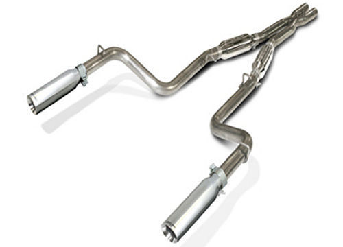 Exhaust System - Loud Mouth - Cat-Back - 2-1/2 in Diameter - 3 in Tips - Stainless - Chrysler 300 / Dodge Charger 2005-10 - Kit