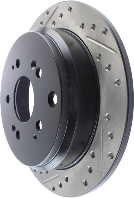 Brake Rotor - Premium - 313 mm OD - 11 mm Thickness - 5 x 120 mm Bolt Pattern - Iron - Black Paint - Honda Odyssey 2005-10 - Each