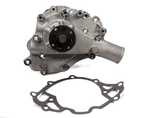 Water Pump - Mechanical - Stage 4 - 3/4 in Pilot - Aluminum - Natural - Small Block Ford - Each