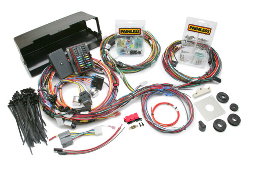 Car Wiring Harness - Direct Fit - Complete - 28 Circuit - Ford Compact SUV 1966-77 - Kit