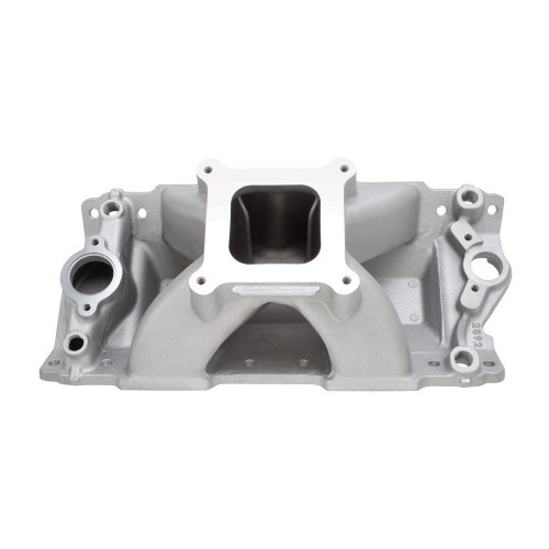 Intake Manifold - Super Victor II - Square Bore - Single Plane - Aluminum - Natural - Small Block Chevy - Each Intake Manifold - Super Victor II - Square Bore - Single Plane - Aluminum - Natural - Small Block Chevy - Each
