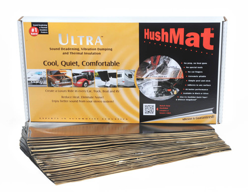 Heat and Sound Barrier - Ultra Bulk Kit - 12 x 23 in Sheet - 1.5 mm Thick - Rubber - Black - Set of 30