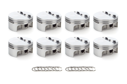Piston - AutoTec - Forged - Flat Top - 4.030 in Bore - 1.5 x 1.5 x 3.0 mm Ring Grooves - Minus 5.00 cc - Small Block Ford - Set of 8