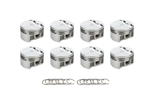 Piston - AutoTec - Forged - Flat Top - 3.572 in Bore - 1.5 x 1.5 x 3.0 mm Ring Grooves - Minus 1.60 cc - Ford Modular - Set of 8