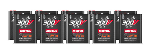 Motor Oil - 300V Power - 5W30 - Synthetic - 2 L Bottle - Set of 10