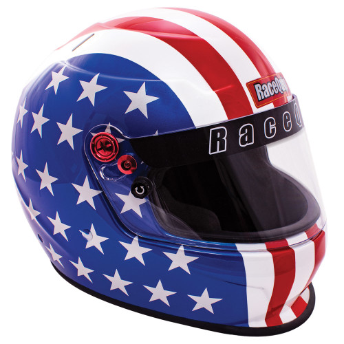 Helmet - Pro20 America - Full Face - Snell SA 2020 - Head and Neck Support Ready - Red / White / Blue - X-Small - Each