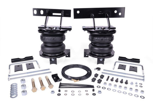Air Spring Kit - Loadlifter 7500 XL - Bags / Brackets / Lines - 7500 lb Capacity - Black Powder Coat Brackets - Rear - Ford Fullsize Truck 2023 - Kit