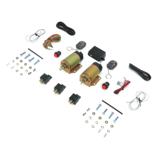 Shaved Door Handle Kit - 2-Doors - 4 Function - 35 lb Solenoids - Harness / Receivers / Remotes Included - Universal - Kit Shaved Door Handle Kit - 2-Doors - 4 Function - 35 lb Solenoids - Harness / Receivers / Remotes Included - Universal - Kit