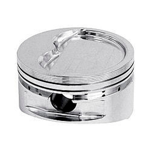 Piston - 350 Inverted Dome - Forged - 4.030 in Bore - 1/16 x 1/16 x 3/16 in Ring Grooves - Minus 31.00 cc - Small Block Chevy - Set of 8