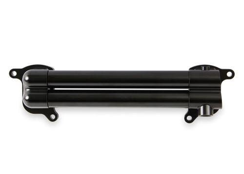 Intercooler Manifold - Four 10 AN Female O-ring Outlets - Two 10 AN Female O-Ring Inlets - Aluminum - Black Anodized - Each