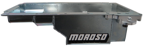 Engine Oil Pan - Front Sump - 7 qt - 6 in Deep - Steel - Clear Zinc - GM LS-Series - GM F-Body 1993-2002 - Each