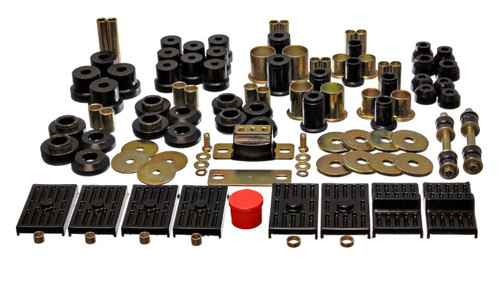 Bushing Kit - Hyper-Flex System - Body Mount / Suspension Bushings - Boots / Links - Polyurethane - Black - GM F-Body 1976-79 - Kit Bushing Kit - Hyper-Flex System - Body Mount / Suspension Bushings - Boots / Links - Polyurethane - Black - GM F-Body 1976-79 - Kit