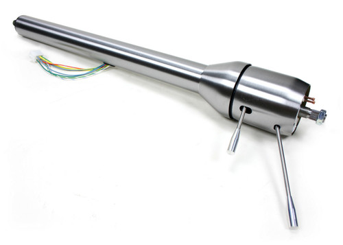 Steering Column - Retrofit - Tilt - Hazard / Turn Signal - Steel - Natural - Ford Mustang 1965-66 - Each